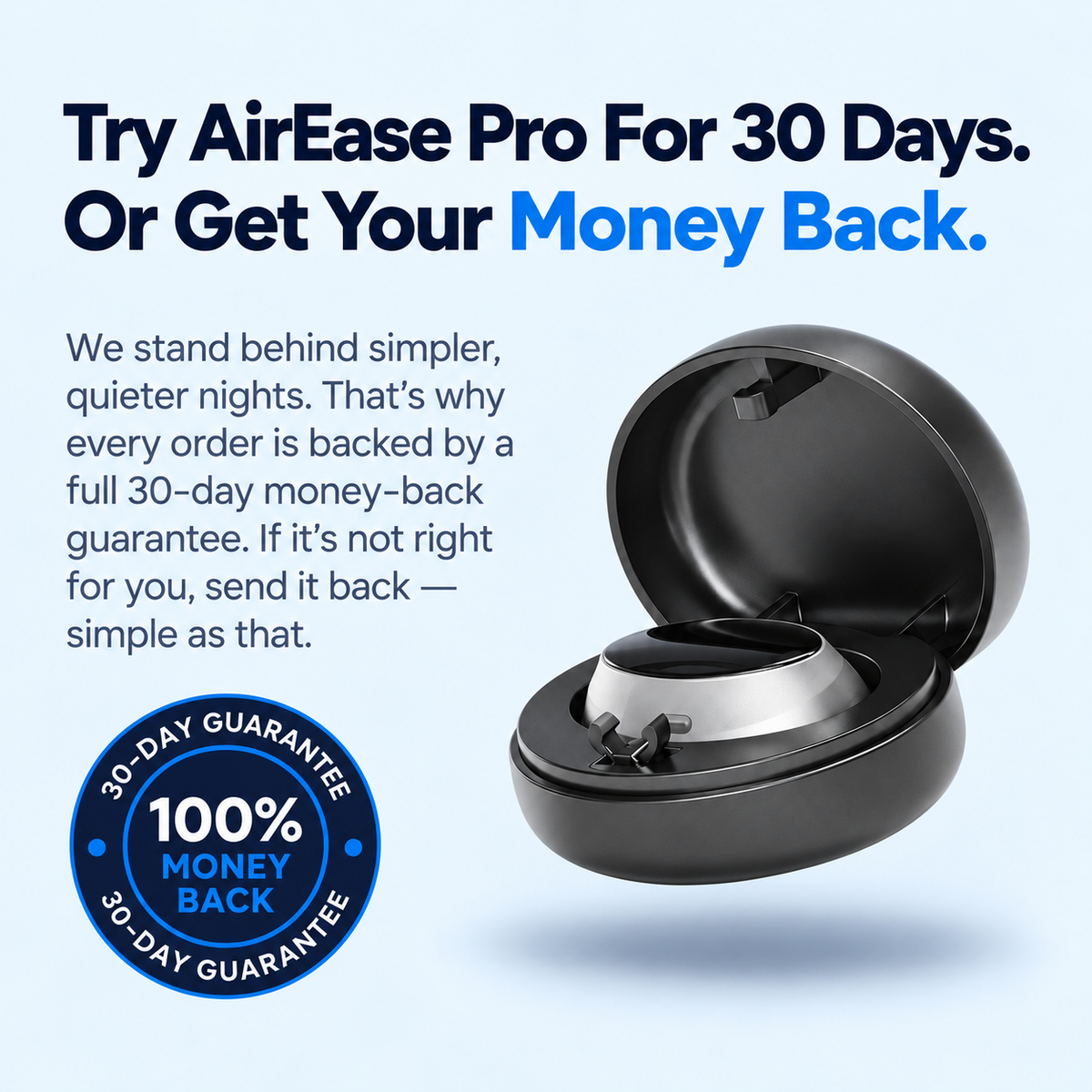 AirEase - Eliminates Snoring & Sleep Apnea