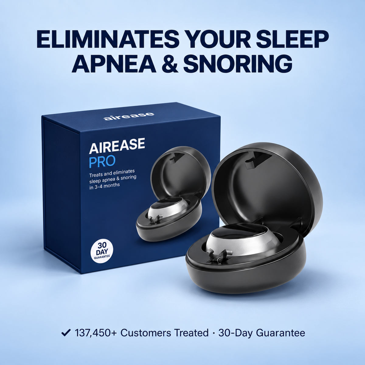 AirEase - Eliminates Snoring & Sleep Apnea